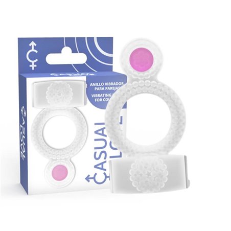 Casual Love-  Casual Ring Vibrating Double Pleasure Transparent