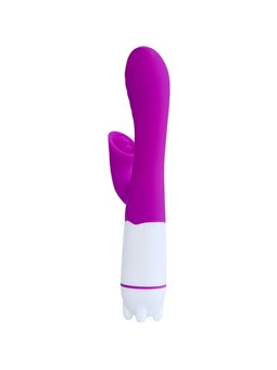 Armony Happy - Vibratore e Stimolatore Rabbit Viola con Lingua Vibrante