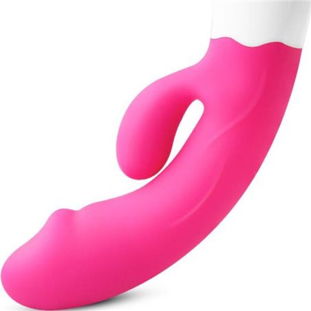 Armony Happy - Fuchsia Silicone Vibrator Rabbit and Stimulator