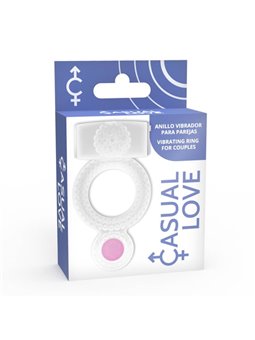 Casual Love-  Casual Ring Vibrating Double Pleasure Transparent