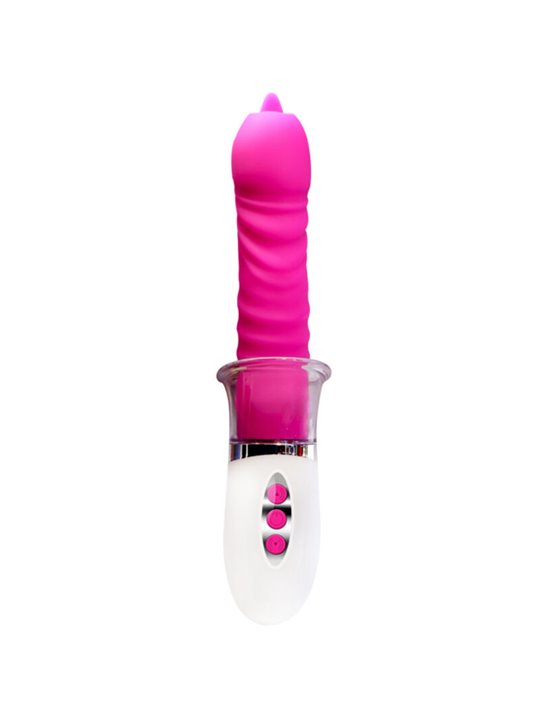 Armony Liberty - Vibratore Up & Down Succhia Clitoride e Lingua Fucsia