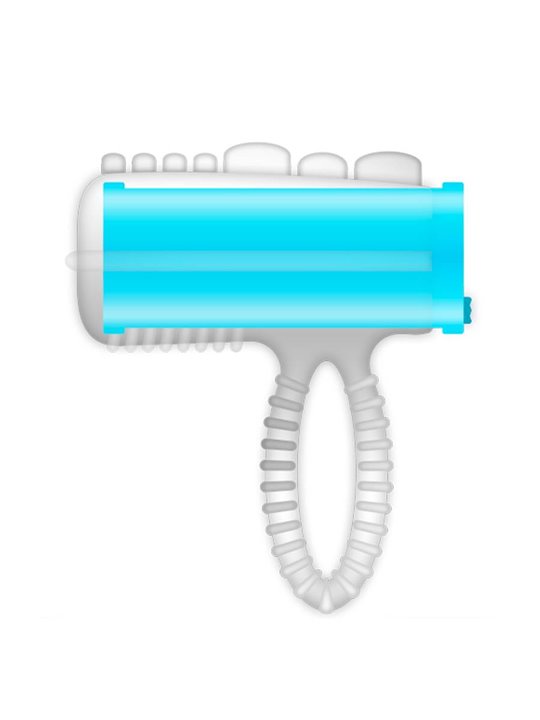 Casual Love Tongue Vibrator - Vibratore da Dito - Lingua Vibrante - Blu