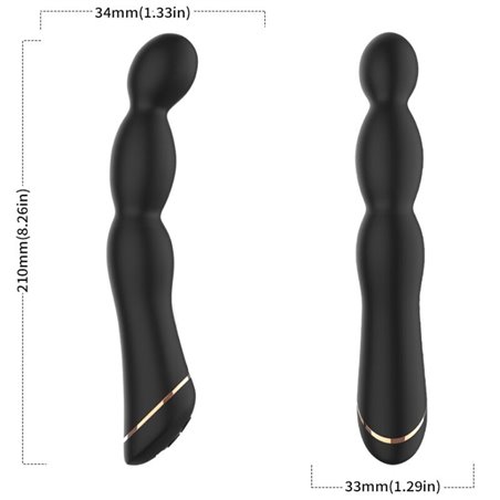 Armony - Vibratore Punto G Regolabile in Silicone Nero 9 Velocità