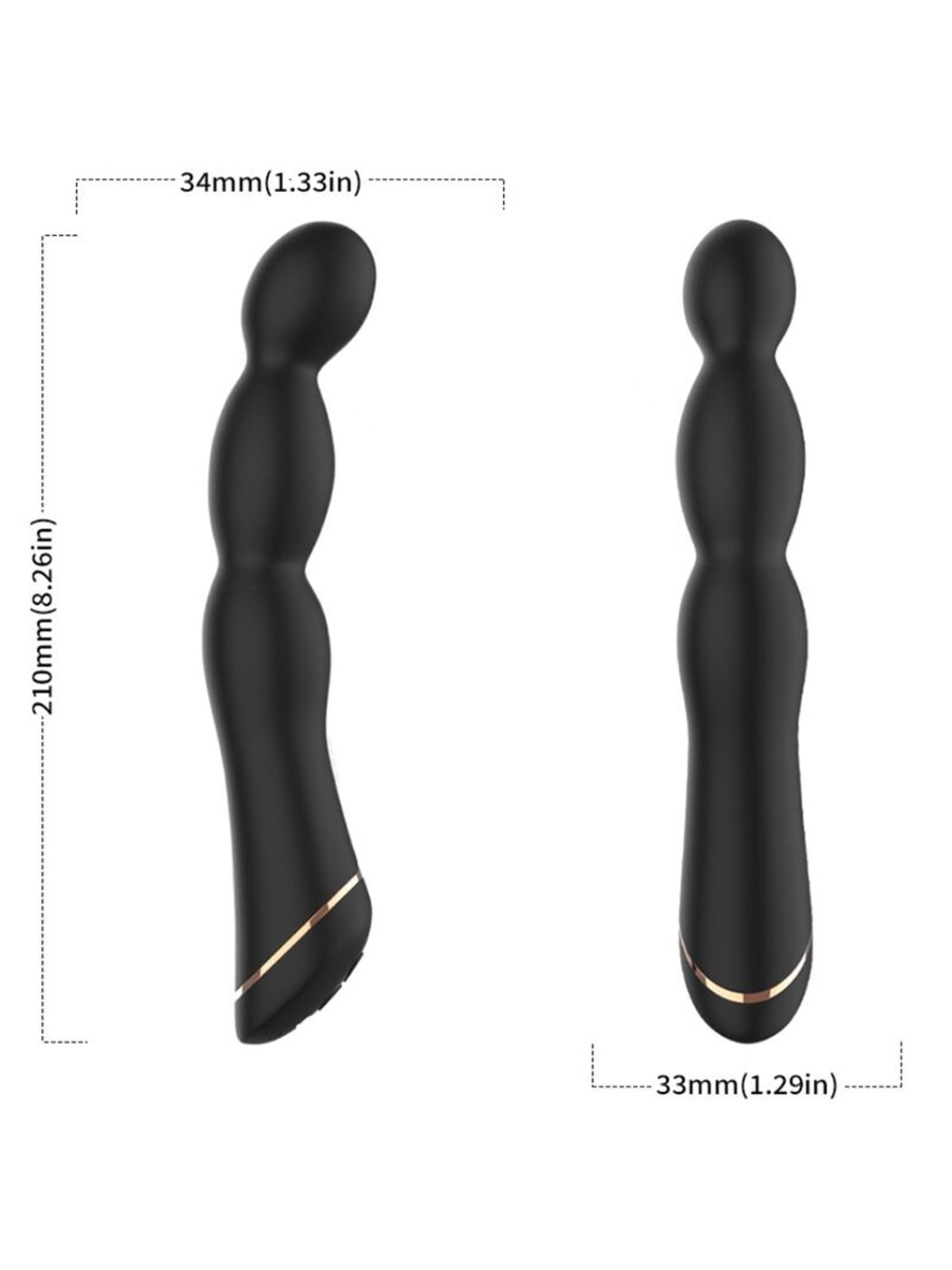 Armony - Adjustable Silicone G-Spot Vibrator Black 9 Speeds