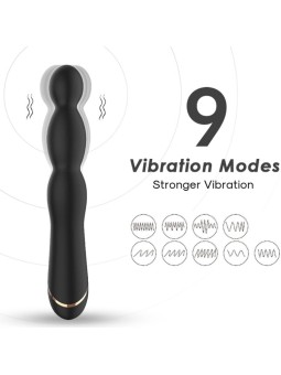 Armony - Vibratore Punto G Regolabile in Silicone Nero 9 Velocità