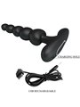 Pretty Love Corban - Vibratore Anale in Silicone 10 Vibrazioni Nero