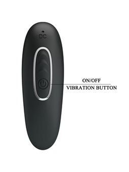 Pretty Love Corban - Vibratore Anale in Silicone 10 Vibrazioni Nero