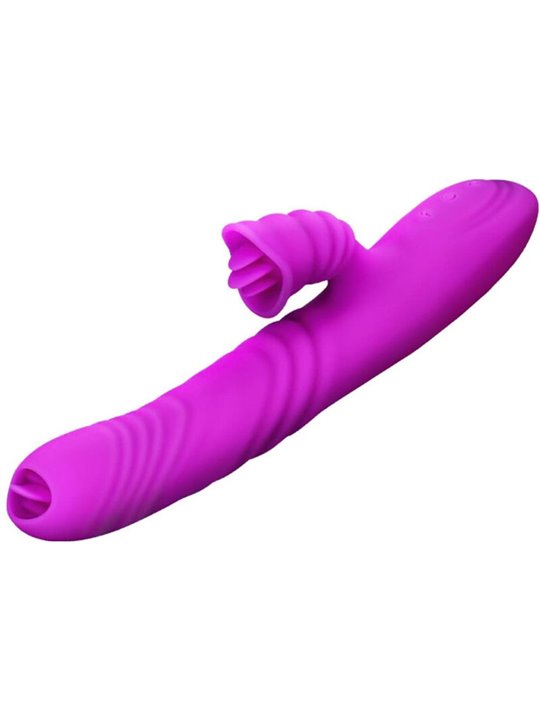Armony Angelia - Purple Rabbit Vibrator Double Tongue Heat Effect