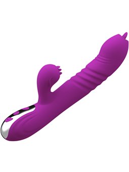 Armony Fairy - Vibratore Rabbit Viola Doppia Lingua Effetto Calore