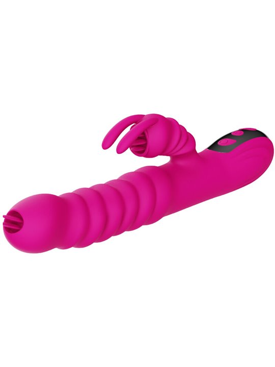Armony - Fuchsia Multifunctional Vibrator Double Tongue Heat Effect