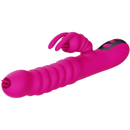 Armony - Vibratore Multifunzione Fucsia Doppia Lingua Effetto Calore