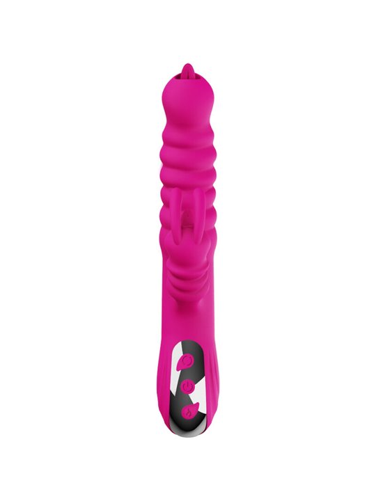 Armony - Vibratore Multifunzione Fucsia Doppia Lingua Effetto Calore