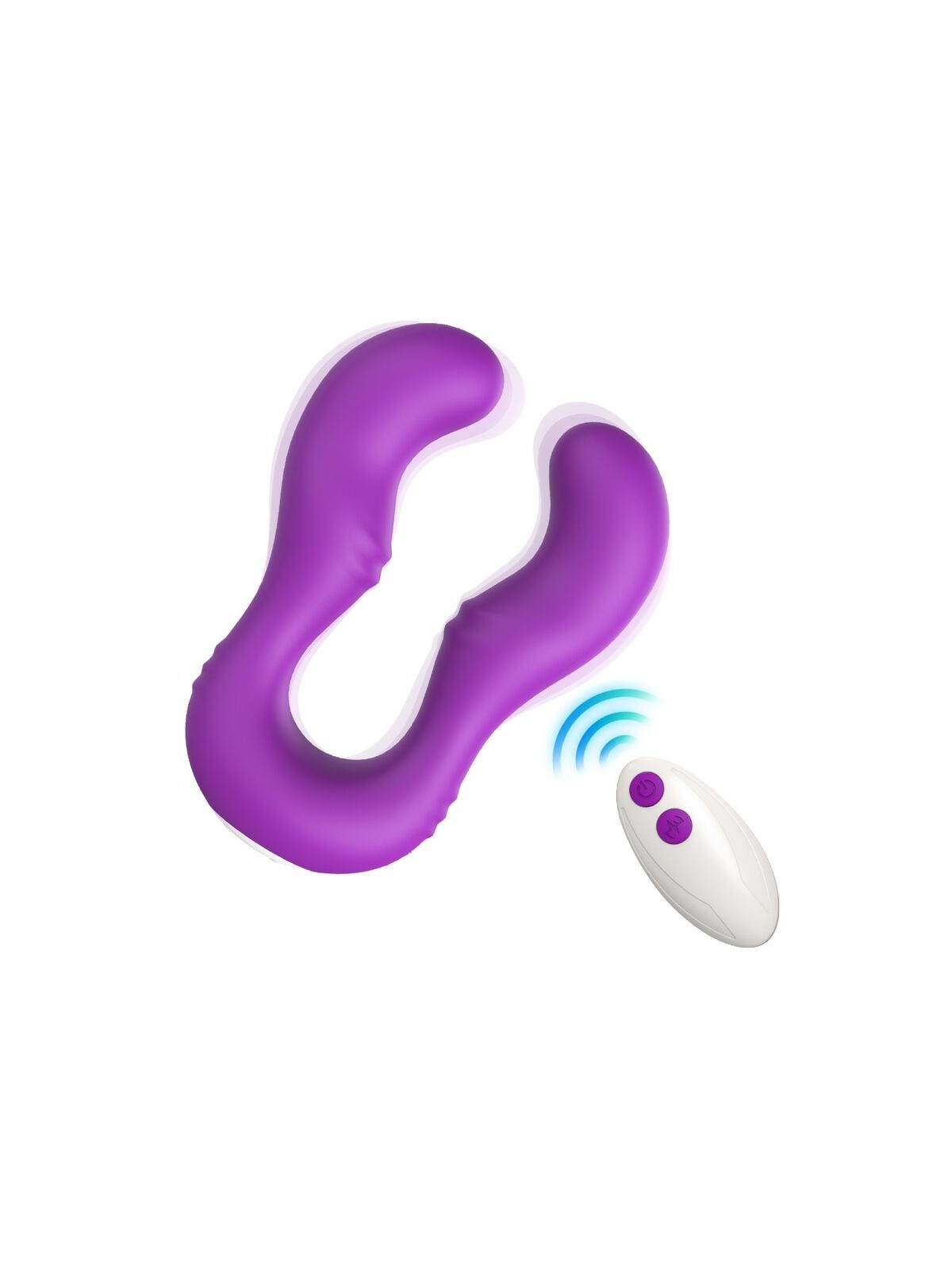 Armony Seraph - Vibratore Viola per Coppie Lesbiche con Telecomando
