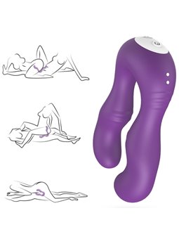 Armony Seraph - Vibratore Viola per Coppie Lesbiche con Telecomando