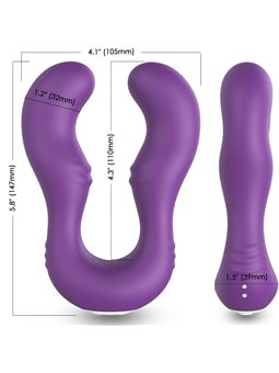 Armony Seraph - Purple Vibrator for Lesbian Couples with Remote Control