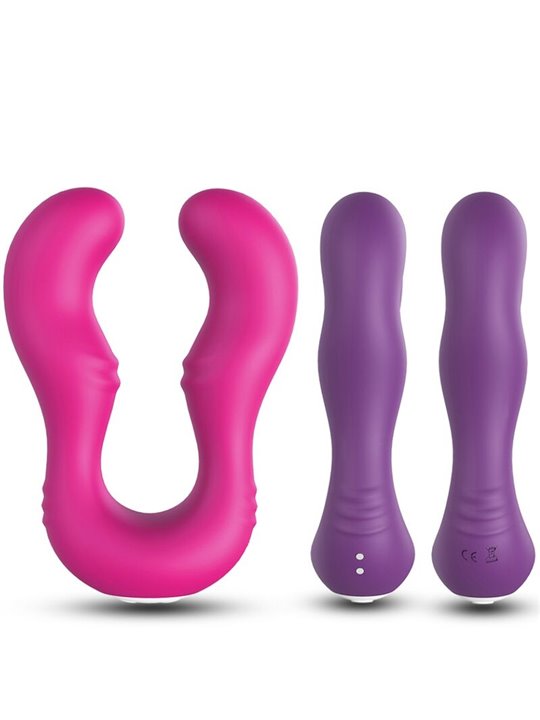 Armony Seraph - Vibratore Viola per Coppie Lesbiche con Telecomando
