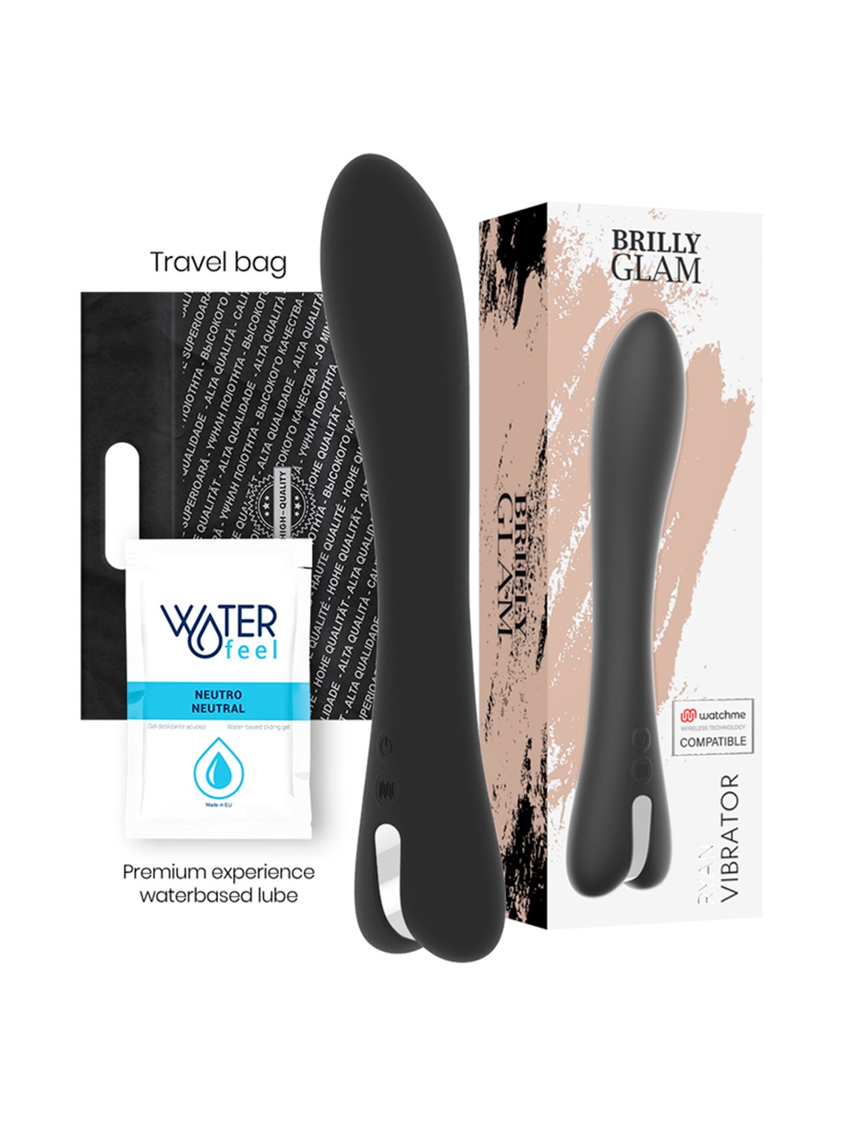 Brilly Glam Ryan - Watchme Compatible Silicone G-Spot Vibrator