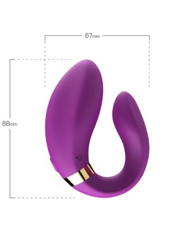 Armony - Vibratore Viola a Mezzaluna per Coppia con Telecomando
