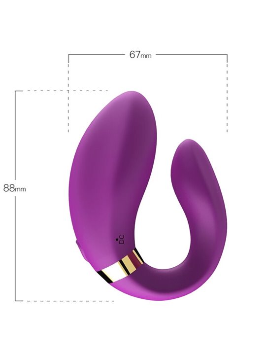 Armony - Vibratore Viola a Mezzaluna per Coppia con Telecomando