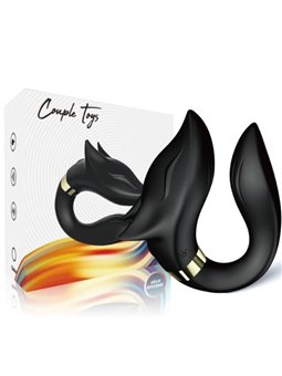 Armony Fox - Couple's Vibrator with Remote Control Black