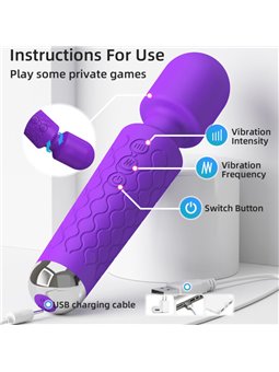 Armony - Purple Wand Massager and Vibrator