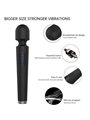 Armony x Power - Vibratore Massaggiatore Wand Nero 7 Vibrazioni 30 Cm