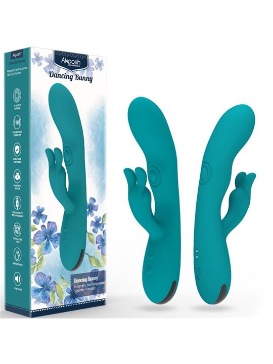 Armony Dancing Bunny - Vibratore Rabbit in Silicone 10 Velocità Verde