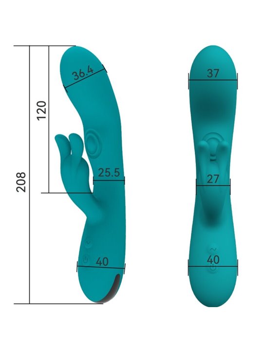 Armony Dancing Bunny - Vibratore Rabbit in Silicone 10 Velocità Verde