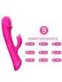 Armony - Fuchsia Realistic Silicone Rabbit Vibrator