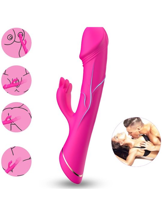 Armony - Vibratore Rabbit Realistico in Silicone Fucsia