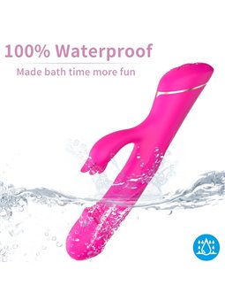 Armony - Vibratore Rabbit Realistico in Silicone Fucsia