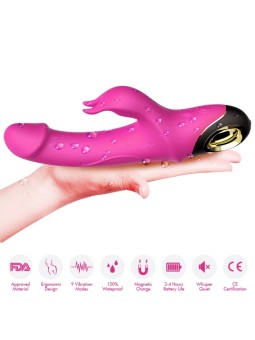 Armony Meteror - Fuchsia Realistic Rotating Rabbit Vibrator