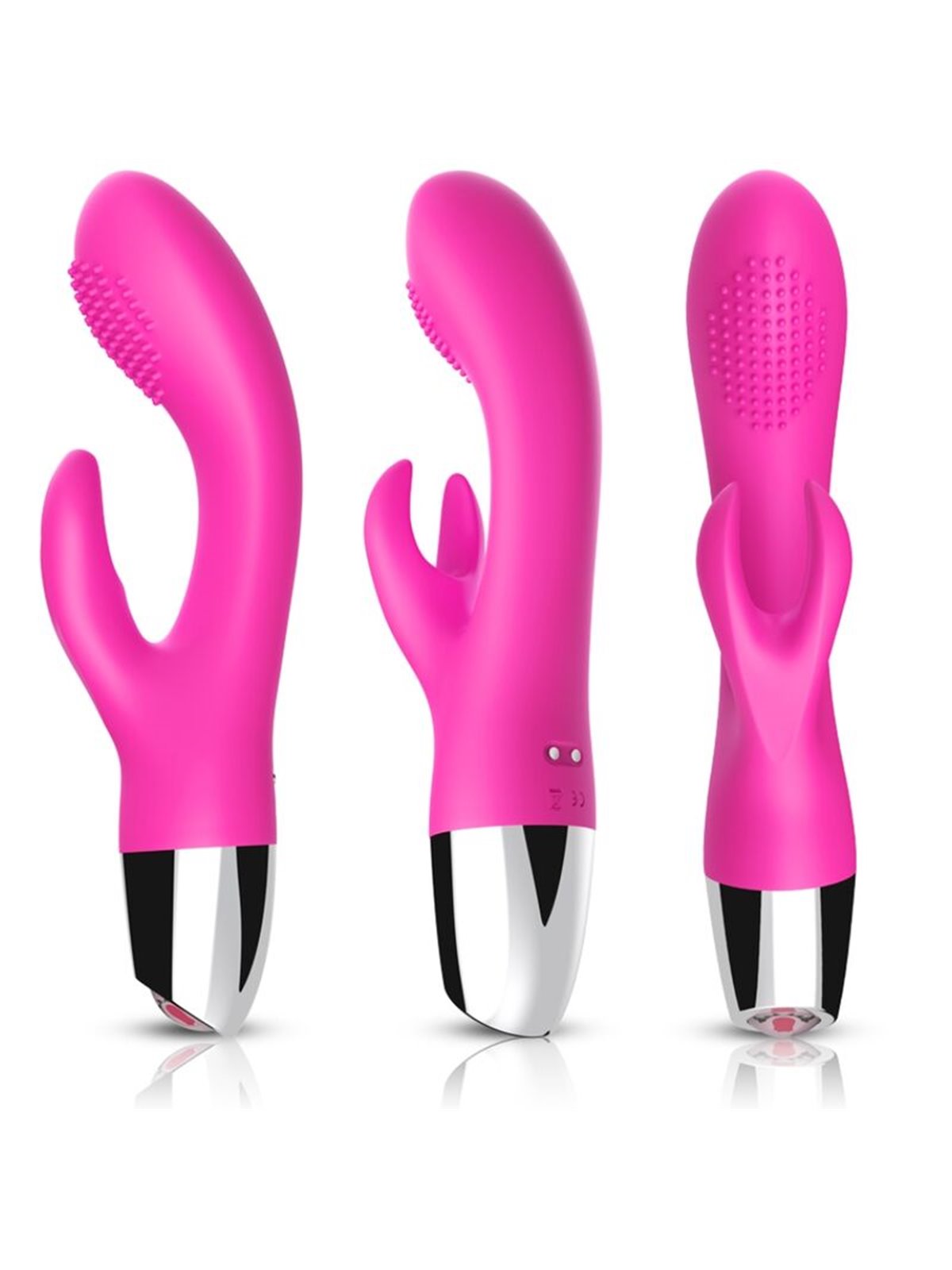 Armony - Vibratore Rabbit in Silicone Fucsia 18 Vibrazioni