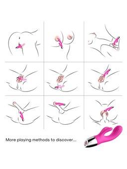 Armony - Vibratore Rabbit in Silicone Fucsia 18 Vibrazioni