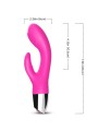 Armony - Vibratore Rabbit in Silicone Fucsia 18 Vibrazioni