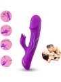 Armony - Vibratore Dildo Rabbit Realistico in Silicone Viola