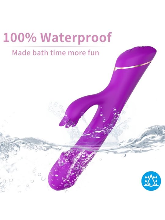 Armony - Purple Silicone Realistic Rabbit Dildo Vibrator