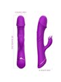 Armony - Vibratore Dildo Rabbit Realistico in Silicone Viola