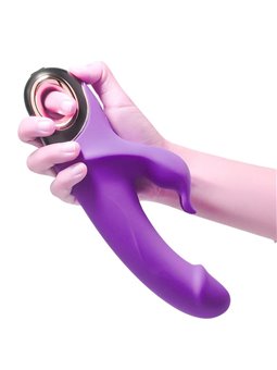 Armony Meteor - Purple Silicone Rotating Rabbit Dildo Vibrator