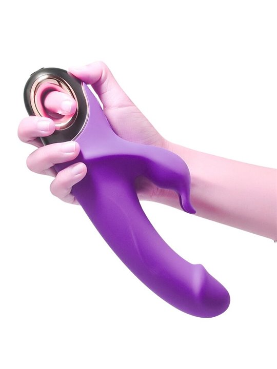 Armony Meteor - Purple Silicone Rotating Rabbit Dildo Vibrator
