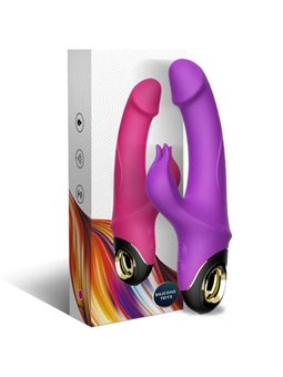 Armony Meteor - Purple Silicone Rotating Rabbit Dildo Vibrator