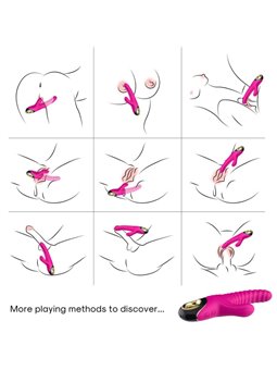 Armony Eternity - Vibratore Rabbit in Silicone Fucsia 2x9 Modalità