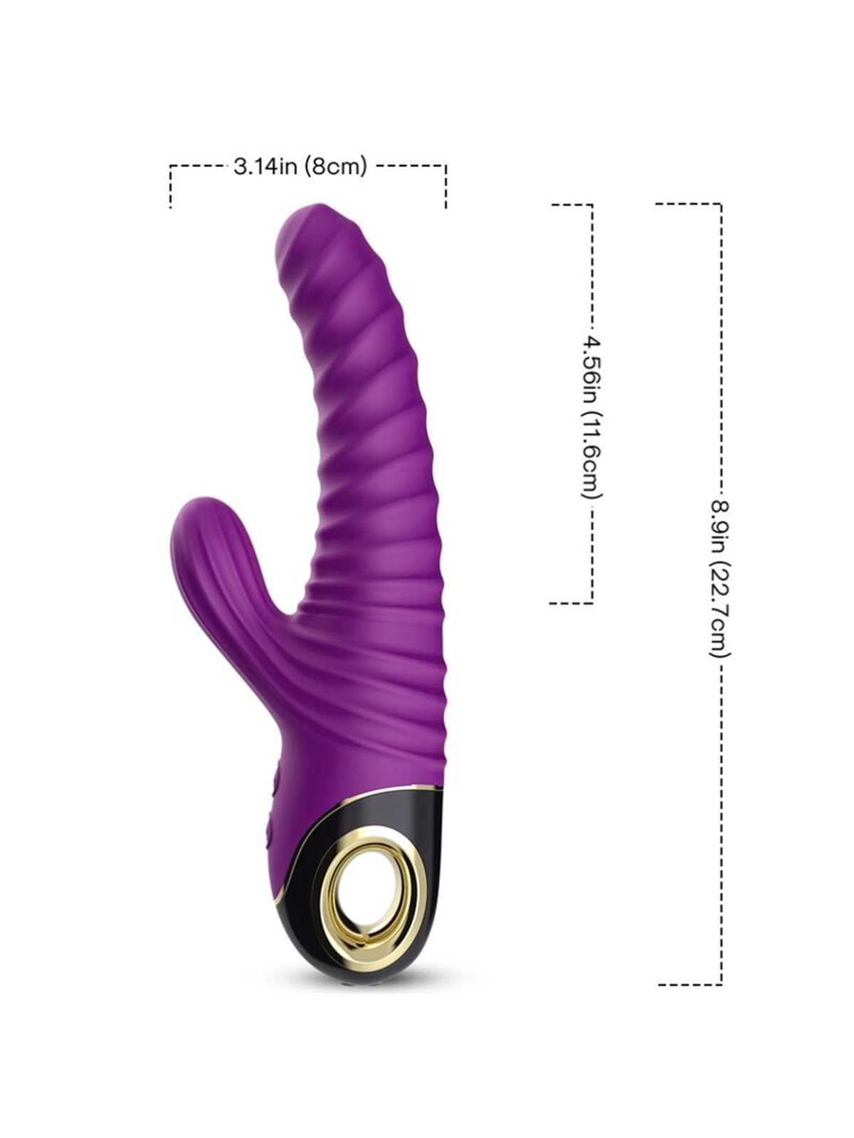 Armony Eternity - Purple Silicone Rabbit Vibrator 2x9 Modes