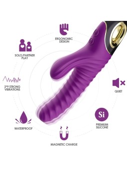 Armony Eternity - Purple Silicone Rabbit Vibrator 2x9 Modes