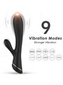 Armony - Vibratore Rabbit in Silicone Nero 9 Vibrazioni