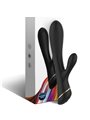 Armony - Vibratore Rabbit in Silicone Nero 9 Vibrazioni