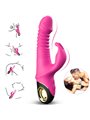 Armony Zing - Fuchsia Multifunction Silicone Rabbit Dildo Vibrator