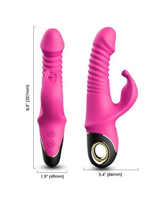 Armony Zing - Vibratore Dildo Rabbit Multifunzione in Silicone Fucsia