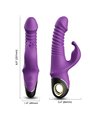 Armony Zing - Multifunctional Silicone Rabbit Dildo Vibrator Purple