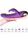 Armony Zing - Multifunctional Silicone Rabbit Dildo Vibrator Purple